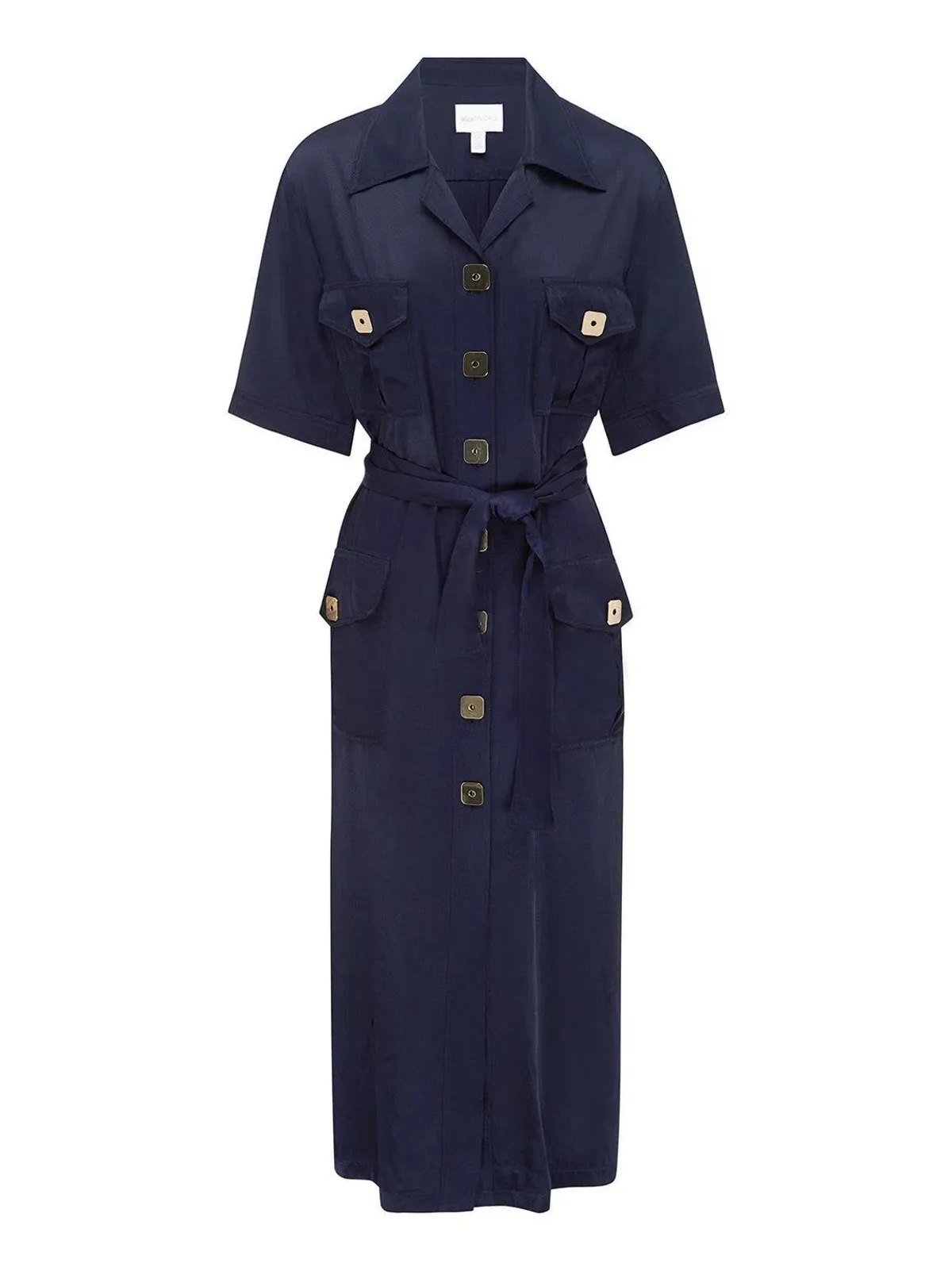 ALICE MCCALL NAVY PALOMA MIDI DRESS - SIZE 6 AU/2 US (RRP $425) - Image 5