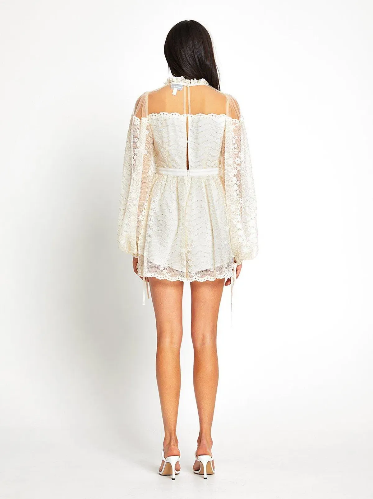 ALICE MCCALL CREME MOONSTRUCK PLAYSUIT - SIZE 4 AU/0 US (RRP $395) - Image 3