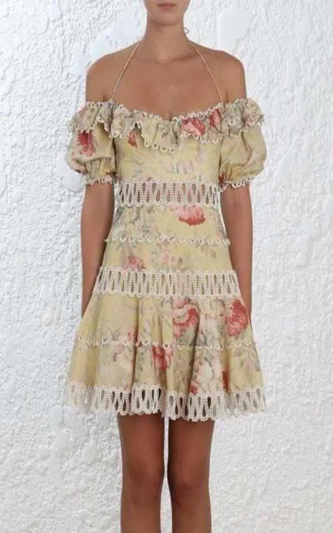 Zimmermann Melody Off the Shoulder Dress for rent on The Volte - main image