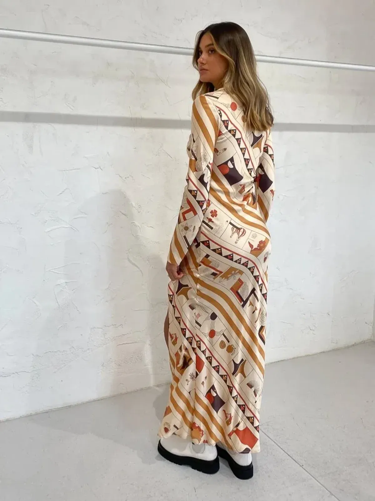 Sir the Label Soleil Long Sleeve Dress Maxi Multi Size AU 10 - Image 2