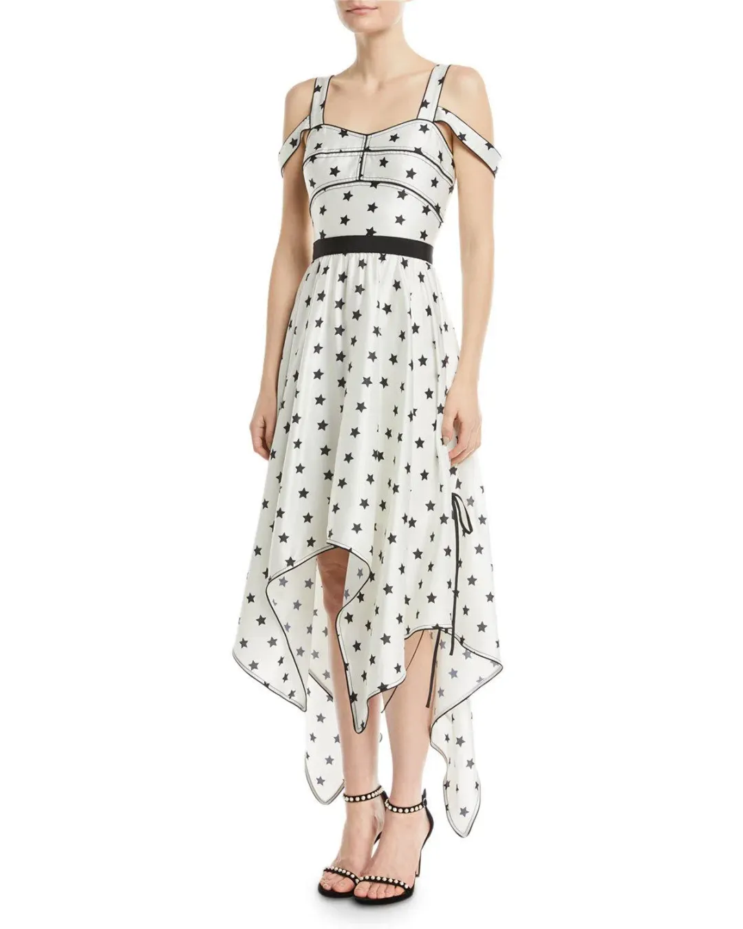 Self portrait star dress l size 10 for rent on The Volte - main image