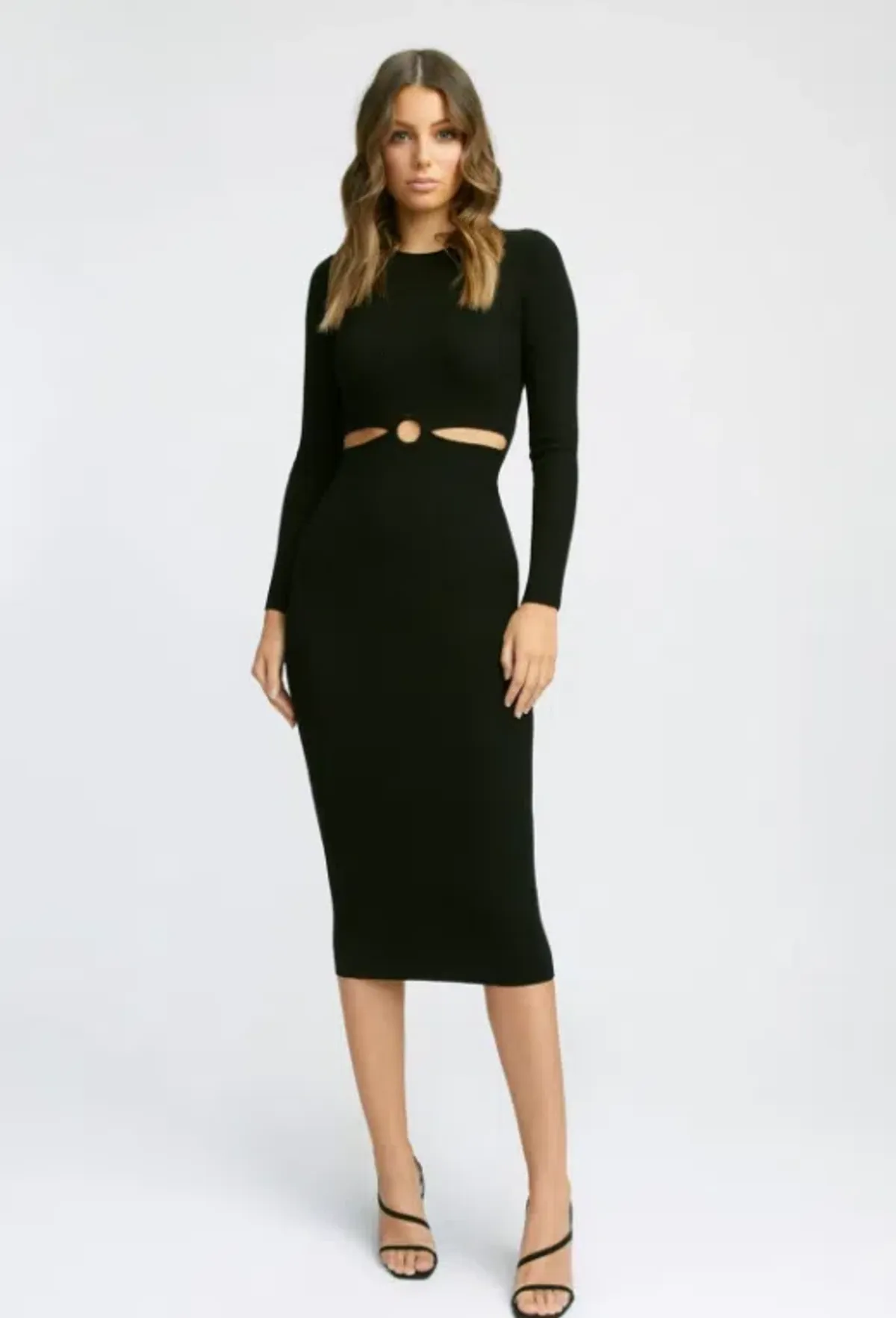 LONG SLEEVE CUT OUT DRESS - Image 1