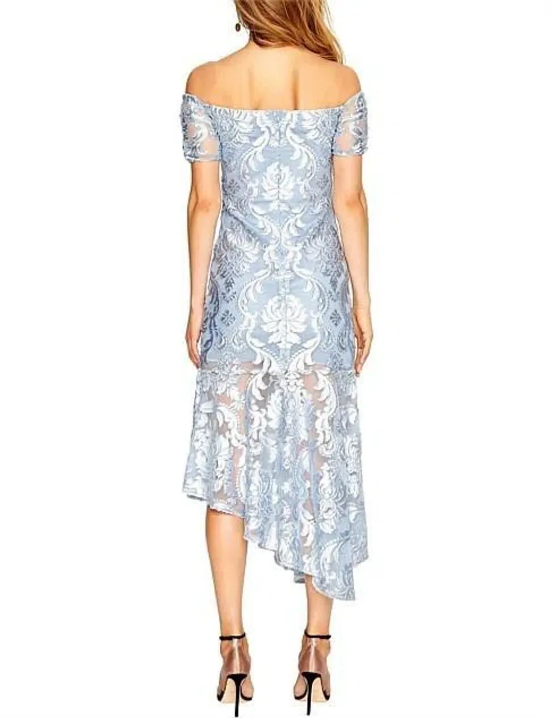 Alice McCall Fleur De Lys Gown Dress Light Blue Pebble Size 10 for rent on The Volte - main image