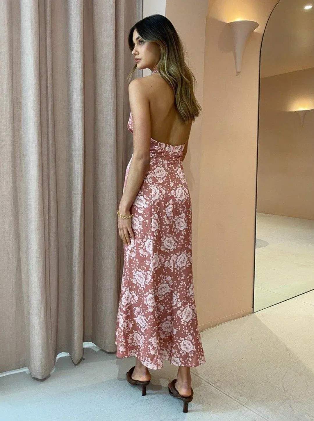 Hansen and Gretel Vivienne Dress in Dusty Floral for rent on The Volte - main image