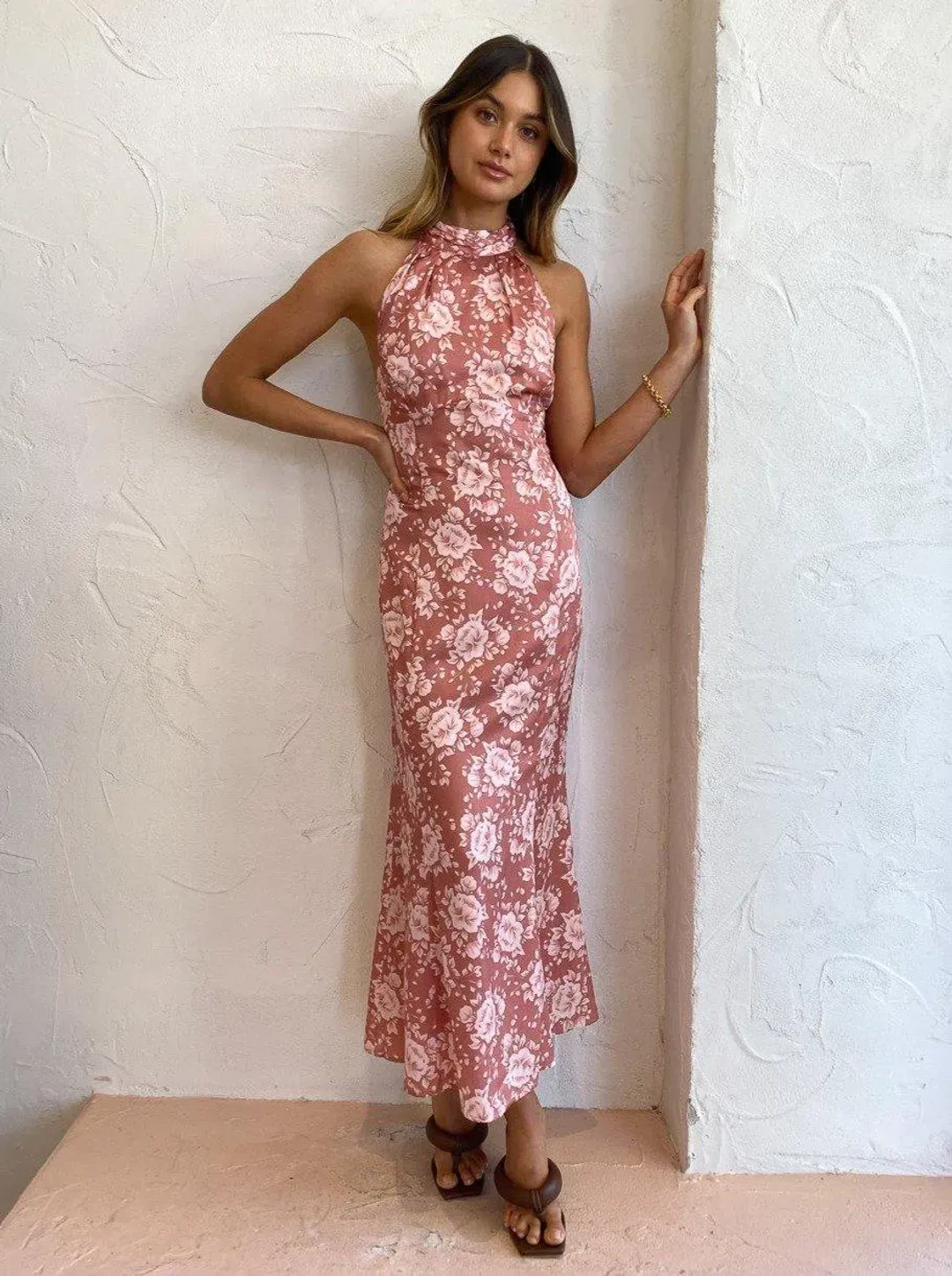 Hansen and Gretel Vivienne Dress in Dusty Floral for rent on The Volte - main image