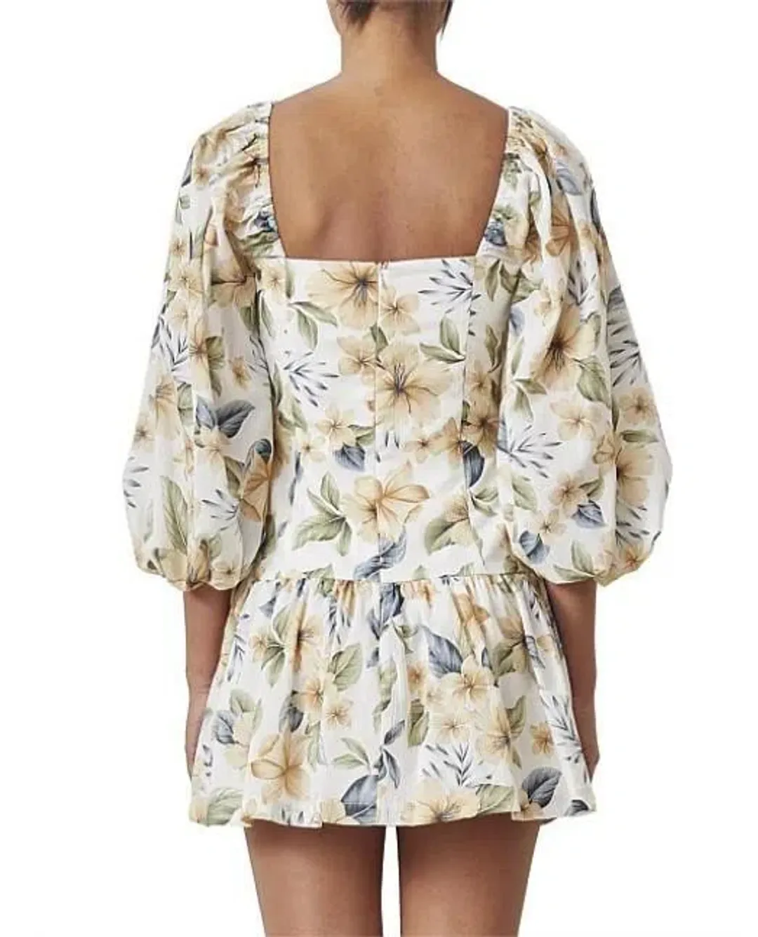 Bec and Bridge Fleurette Mini Dress Print Size 8 for rent on The Volte - main image