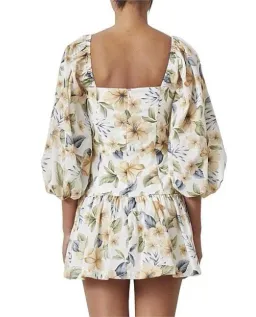 Bec and Bridge Fleurette Mini Dress Print Size 8 for rent on The Volte - image 3