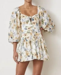 Bec and Bridge Fleurette Mini Dress Print Size 8 for rent on The Volte - image 2