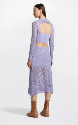 Dion Lee Stirrup crochet Dress - Lilac for rent on The Volte - image 2