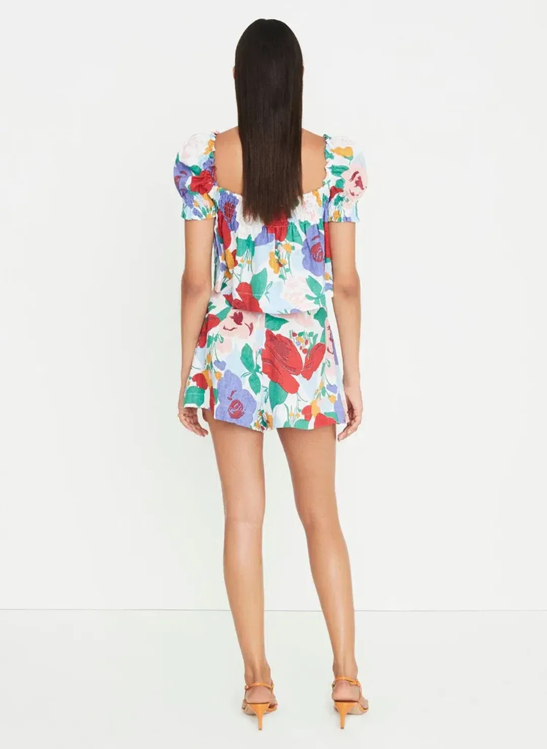 Faithfull the Brand Lilia Top and Ondine Shorts Set Print Size 8 for rent on The Volte - main image