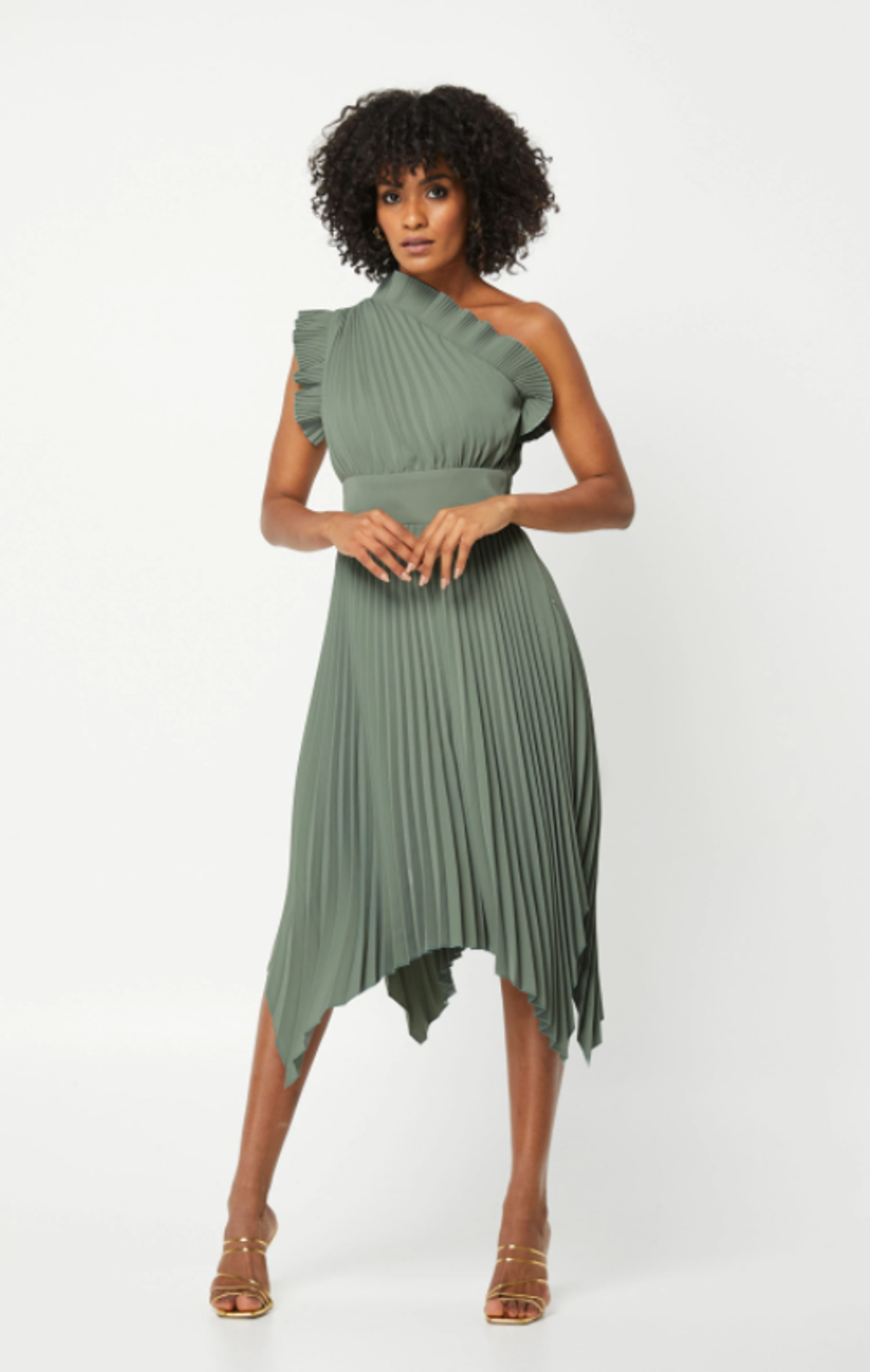 Mossman Lady Like Dress Green Size 12 - Image 1