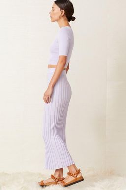 Bec & Bridge Eden Top & Midi Skirt Set Lilac Size 6 for rent on The Volte - image 4