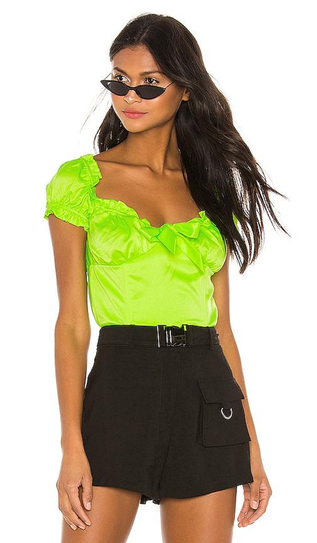 I. AM. GIA Naomi Top Fluro Green Size 6 for rent on The Volte - main image