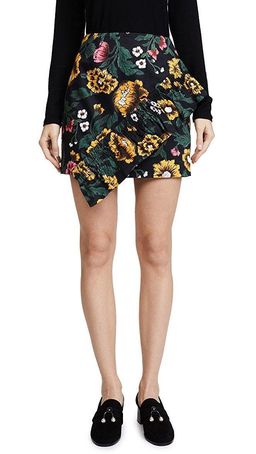 C/Meo Collective Another Lover Mini Skirt Marigold Print Size XXS for rent on The Volte - image 1