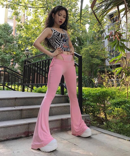 I.AM.GIA O Mighty OG G-String Flare Pants Pink Size / AU 8 for rent on The Volte - image 1