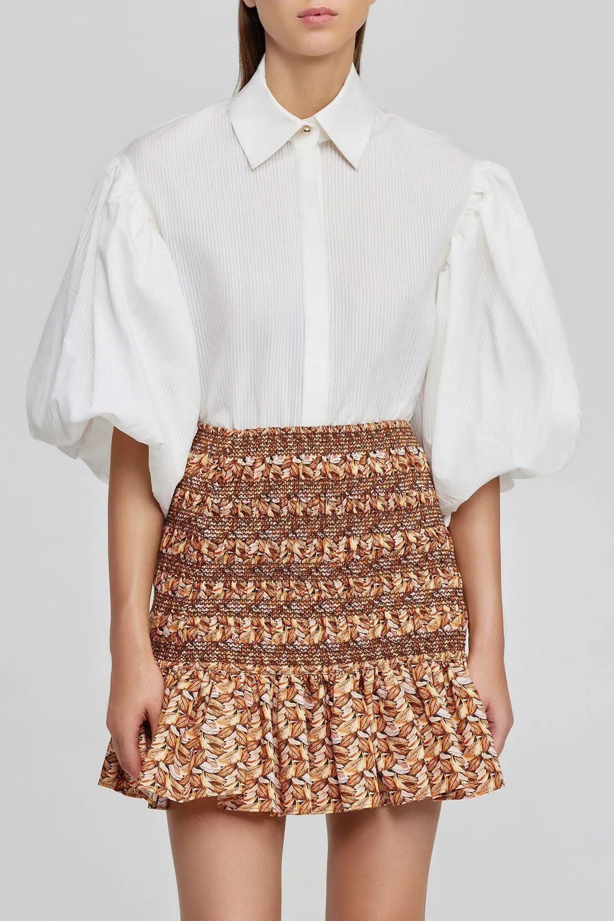 Acler Kyle Skirt Brown Size 8 - Image 1