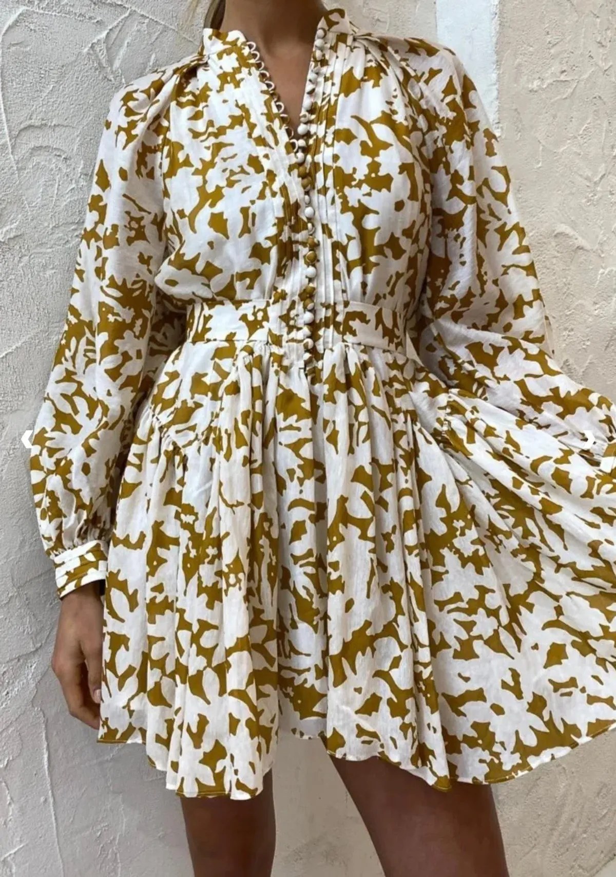 Acler Wolcott Mini Dress in Sienna Shadow Size 10 - Image 4