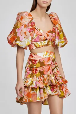 Acler Porter Skirt Print Size 12 for rent on The Volte - image 1