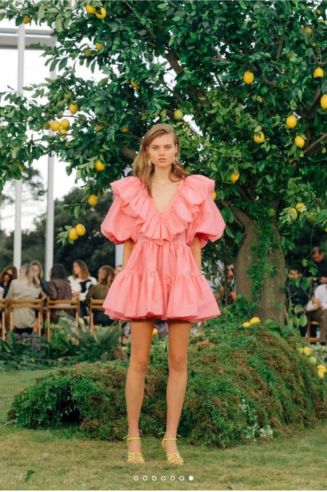 AJE - Solstice Ruffle Tiered Smock Dress for rent on The Volte - main image