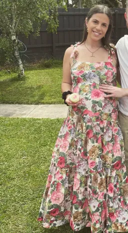 Zimmermann Mae Tie Shoulder Dress Rose Floral Size 16 for rent on The Volte - image 4