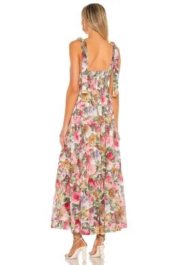 Zimmermann Mae Tie Shoulder Dress Rose Floral Size 16 for rent on The Volte - image 2