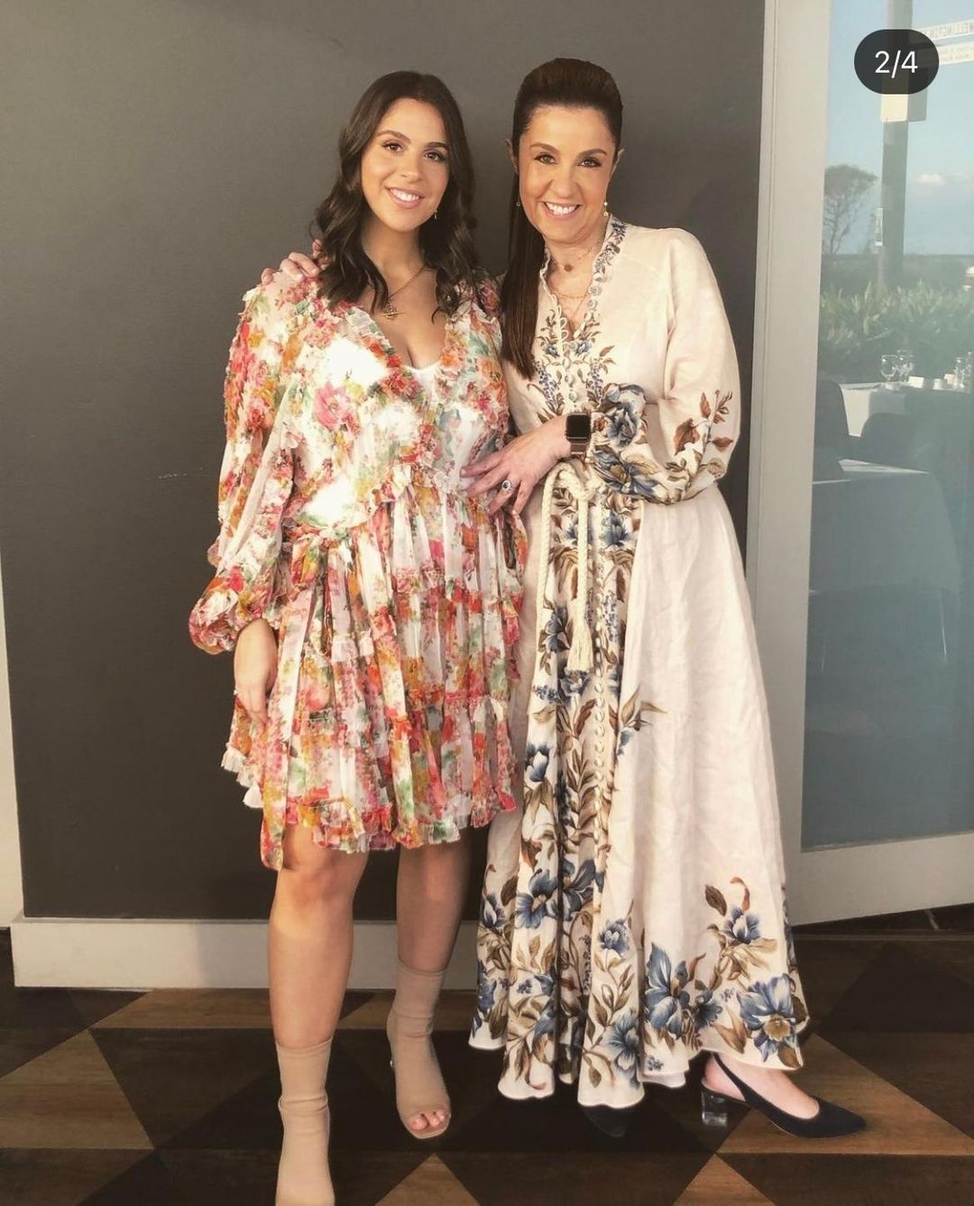 Zimmermann Mae Floral Frill Billow Mini Dress Size 3 for rent on The Volte - main image