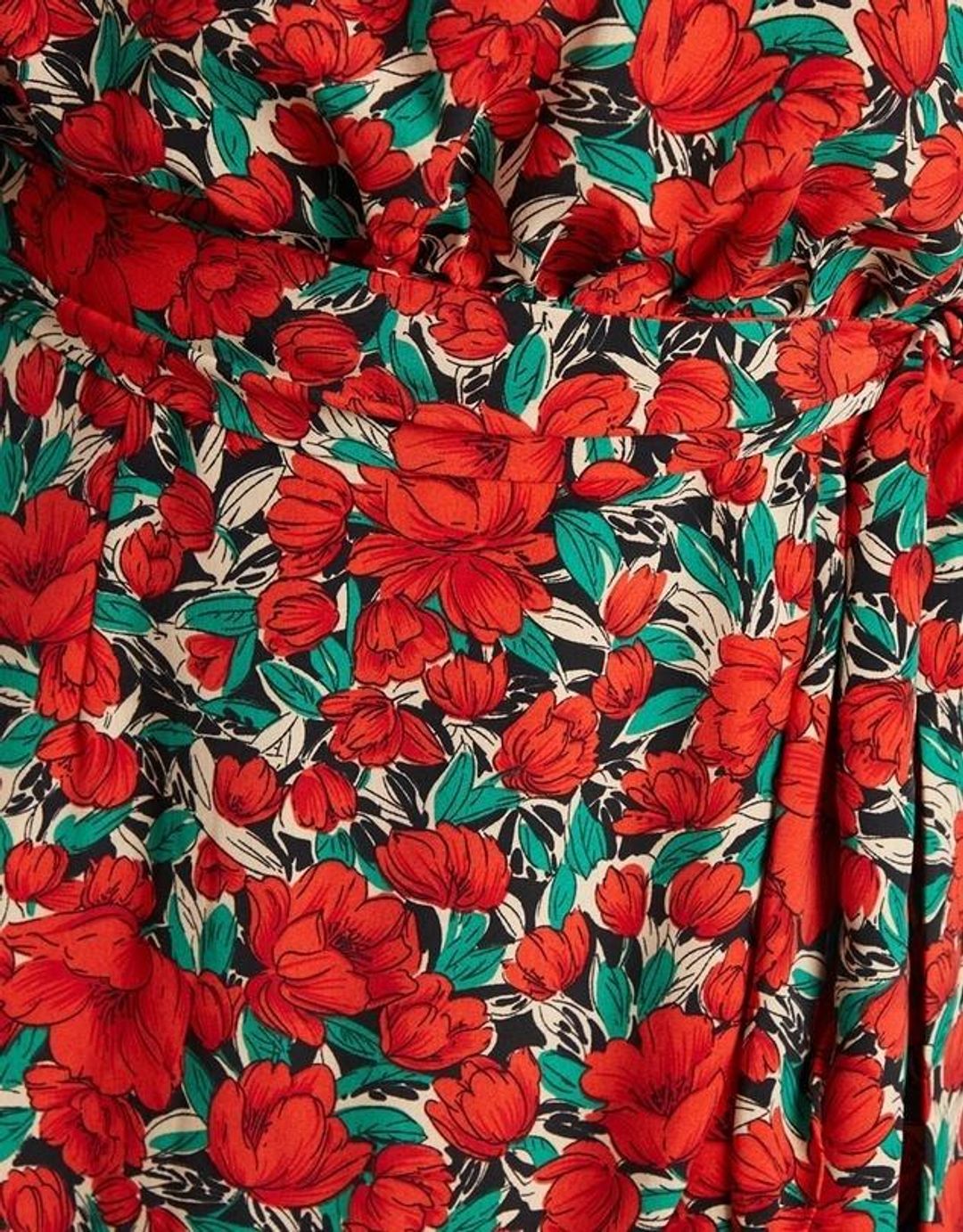 Tussah Hamptons Mini Dress Red Floral Size 12 for rent on The Volte - main image