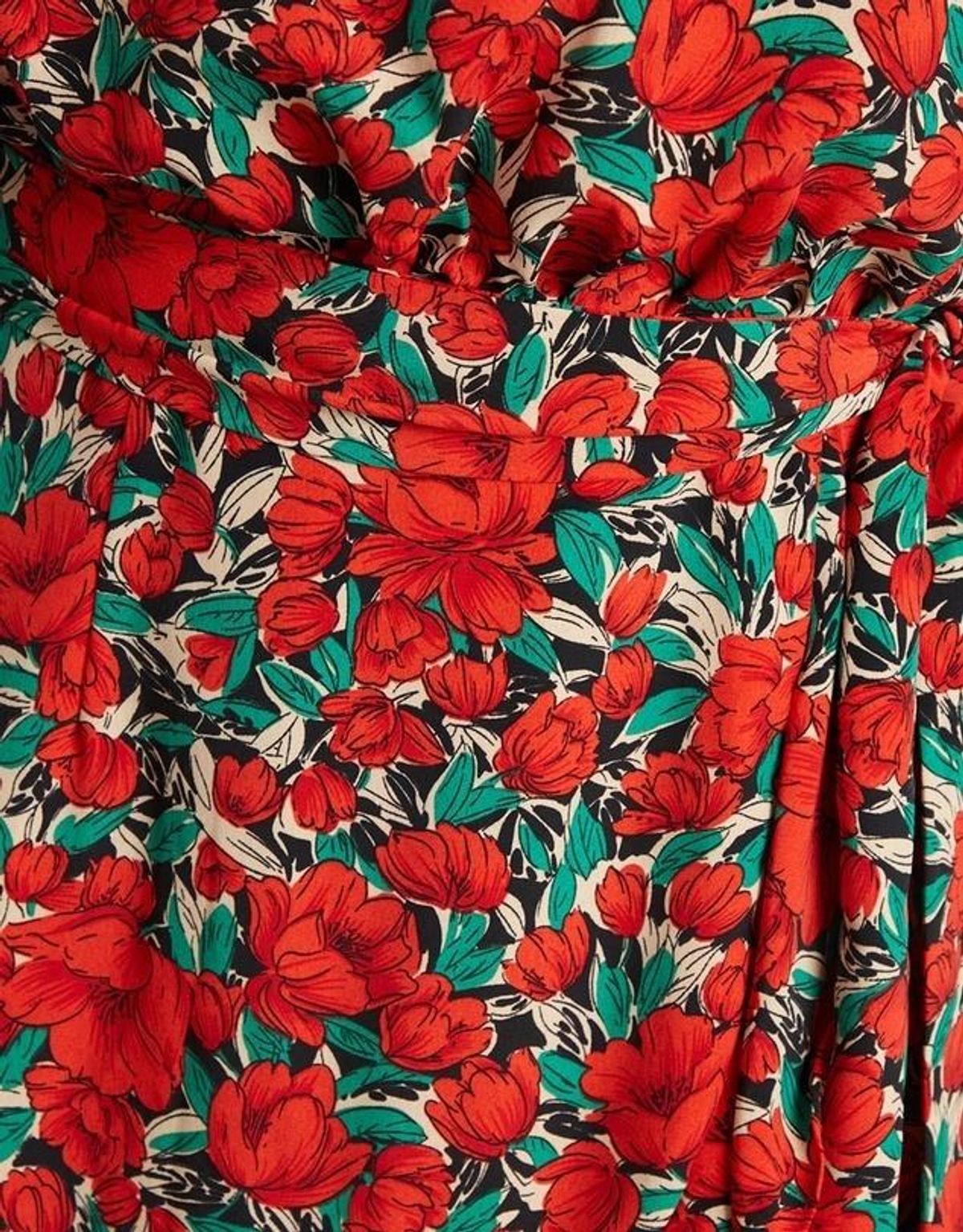 Tussah Hamptons Mini Dress Red Floral Size 12 - Image 5