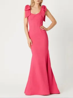 Rebecca Vallance Martini Bow Gown Pink for rent on The Volte - image 1