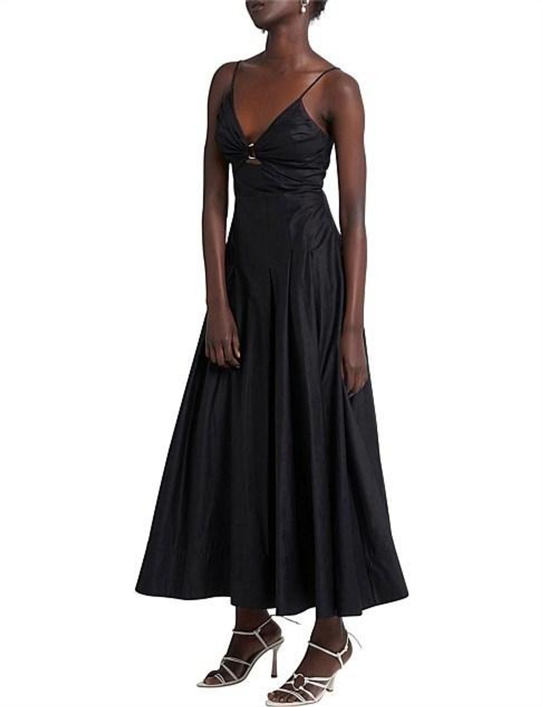 AJE Solstice Strappy Ring Midi Dress for rent on The Volte - main image