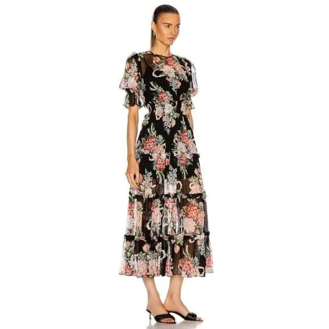 alice McCALL - Pretty Thing Midi Dress Black Size 8 for rent on The Volte - main image