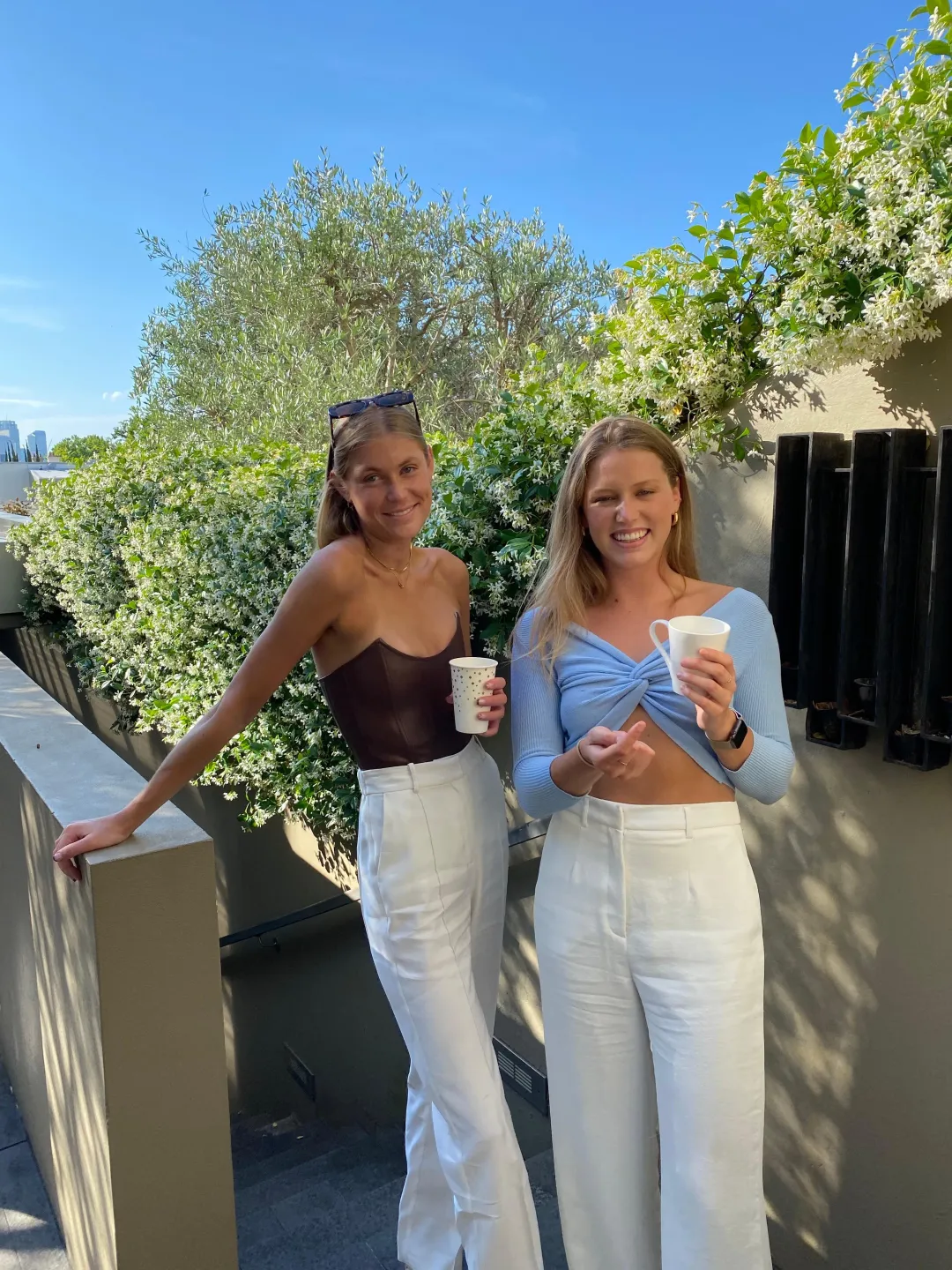 Miaou Leia Leather Corset Brown Size 6 for rent on The Volte - main image