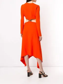 Dion Lee Hook Dress Orange Size 10 for rent on The Volte - image 2