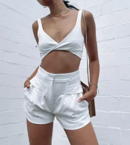 Bec & Bridge Phoebe Top & Shorts Size 8 for rent on The Volte - image 2