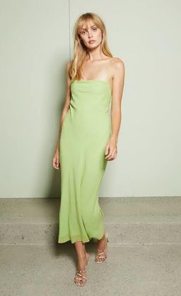 Bec & Bridge Lulu Check Midi Dress Green Size 6 for rent on The Volte - image 1