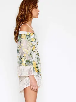 Alice McCall Le Fleur Playsuit Yellow Floral Size 6 for rent on The Volte - image 3