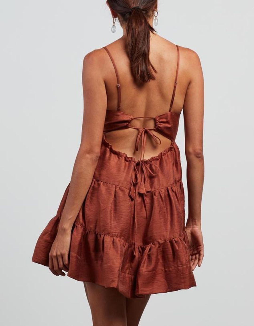 Shona Joy Elsa Tiered Mini Dress Size 10 for rent on The Volte - main image