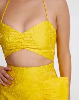 Derma Department Paloma Dress Yellow Size 8 for rent on The Volte - image 4