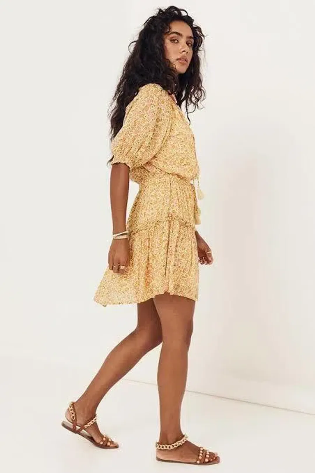 Spell Play Rae Dress in Yellow Size 12 for rent on The Volte - main image