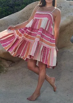 Devotion Twins Boho Mini Dress Multi Size 10 for rent on The Volte - image 3