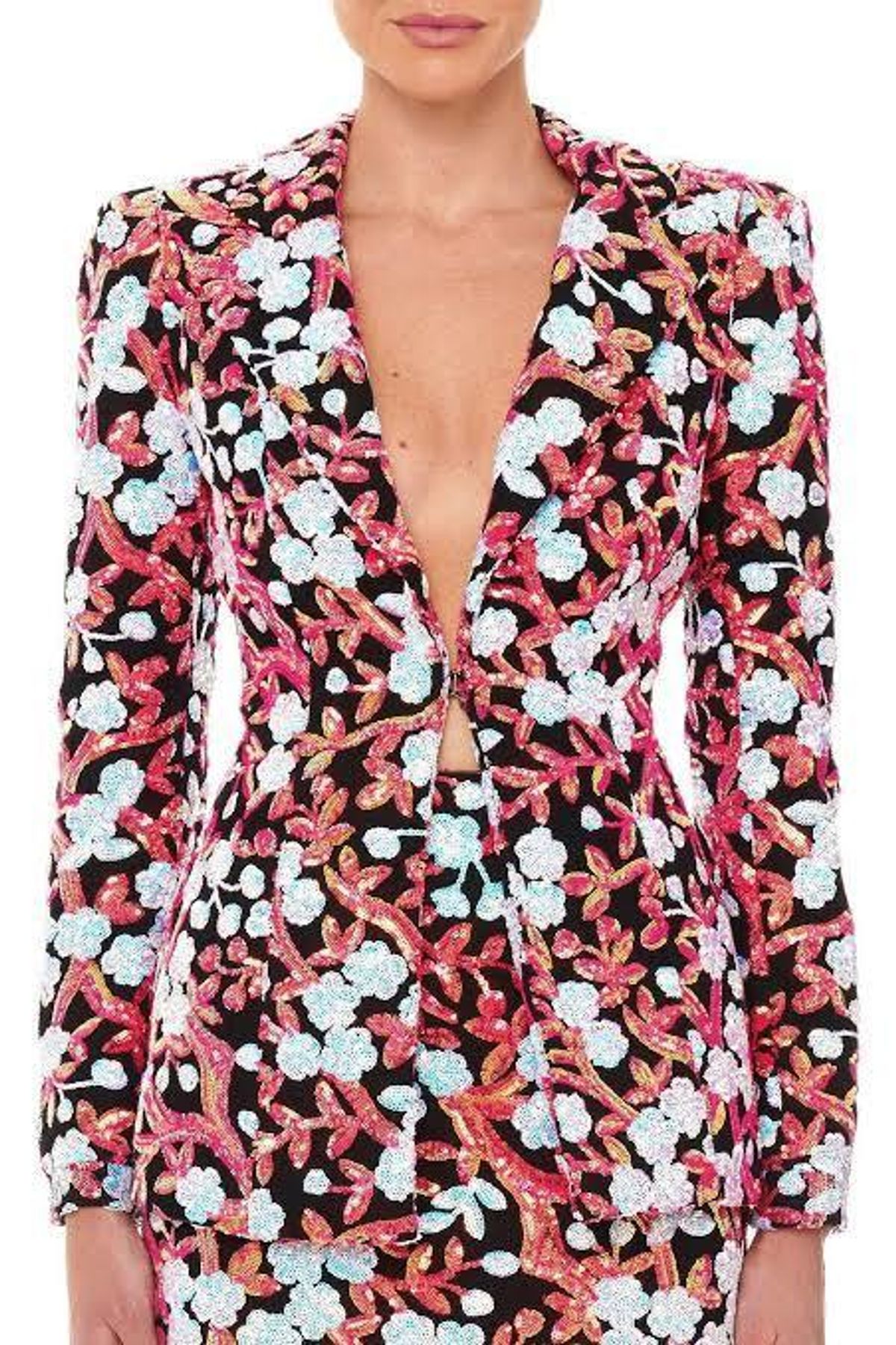 Eliya the Label Rosetta Blazer Sequin Print Size XL - Image 2