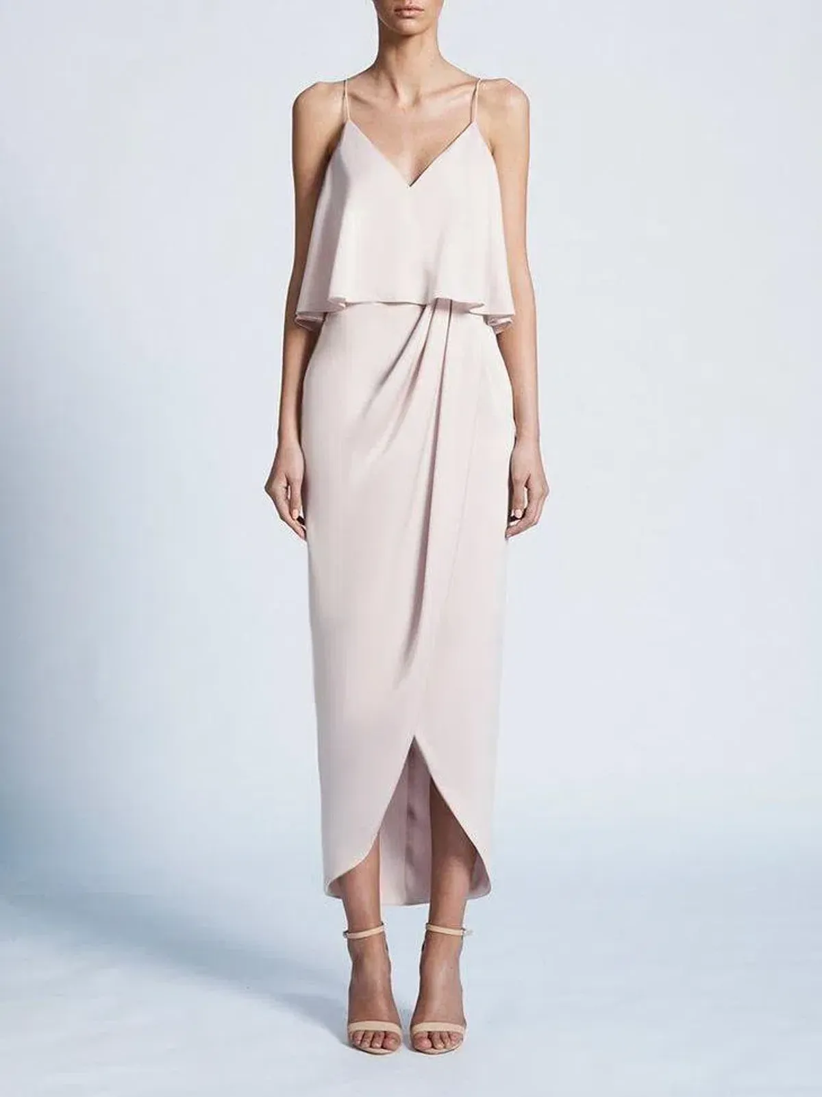 Shona Joy Luxe Cocktail Frill Dress for rent on The Volte - main image