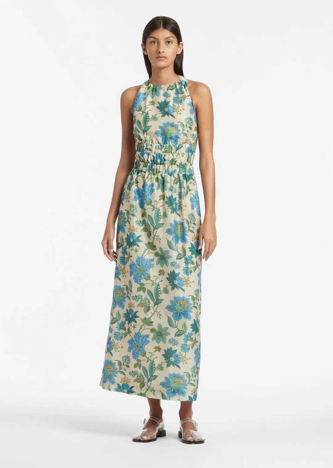 Sir The Label Celia Cross Back Gown Marguerite Floral Print Size 8 for rent on The Volte - main image