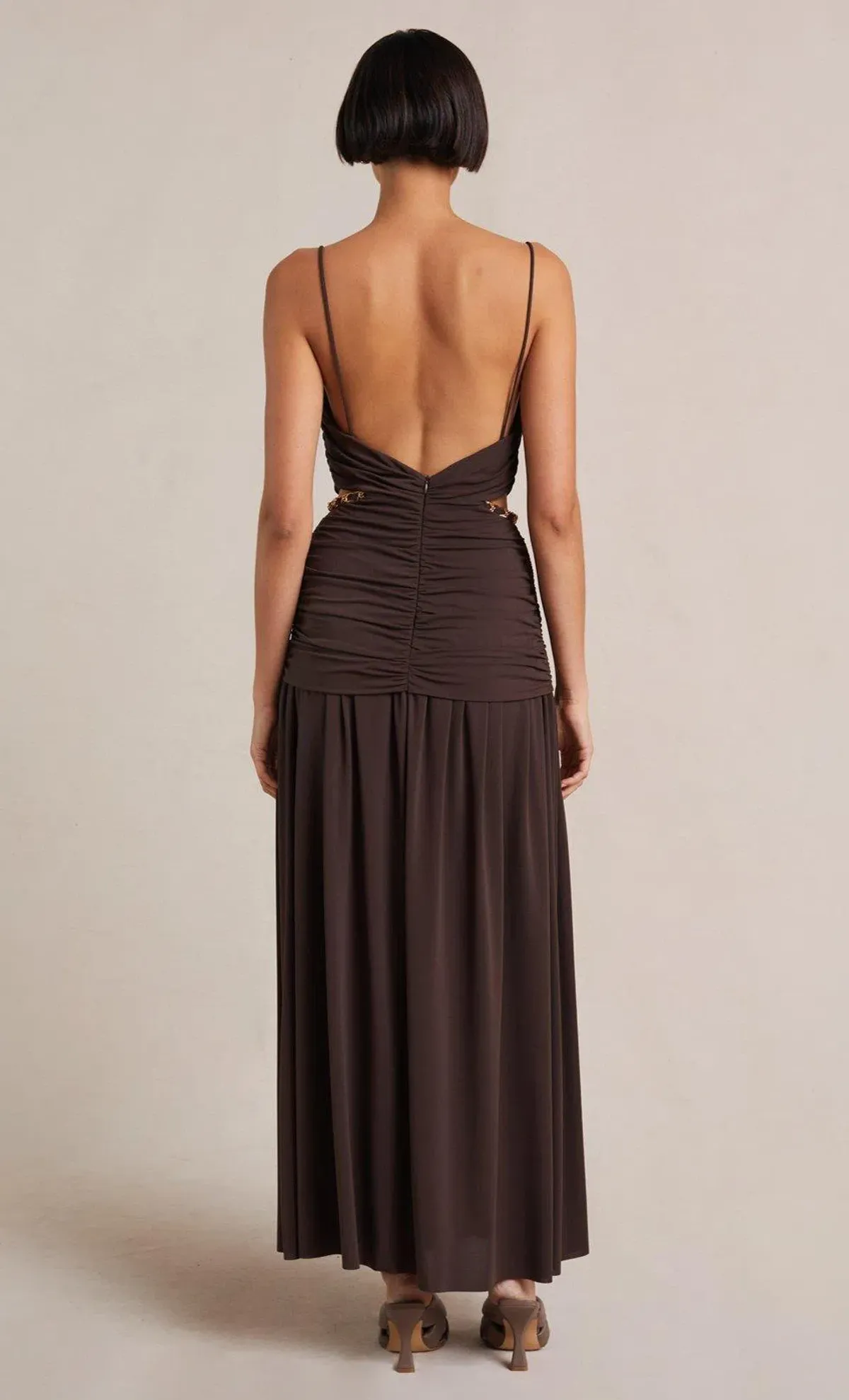 Bec & Bridge Joelene Maxi Dress Brown Size XS - Image 3