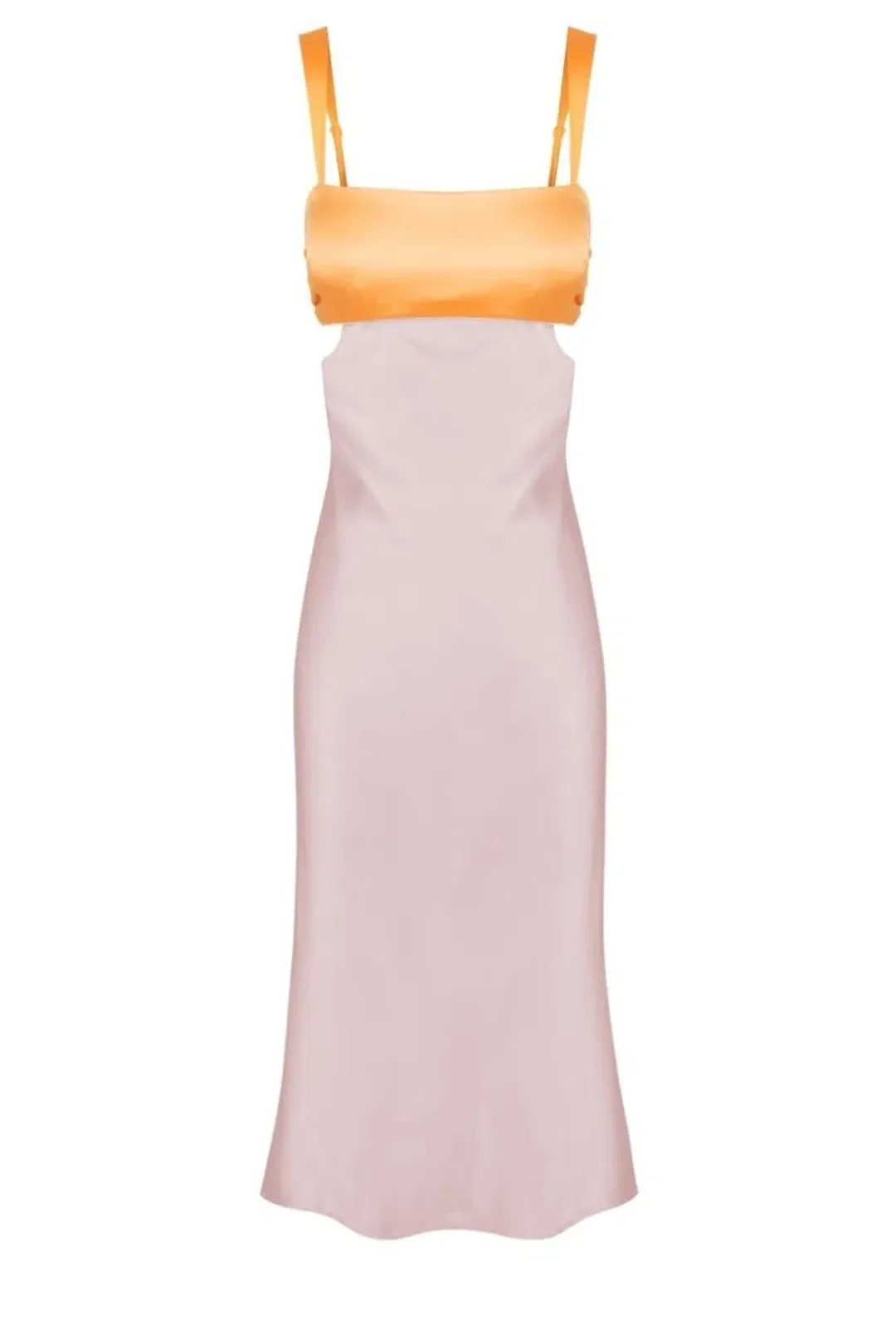 Hansen & Gretel Felicity Dress In Apricot/Lilac Size 6 for rent on The Volte - main image