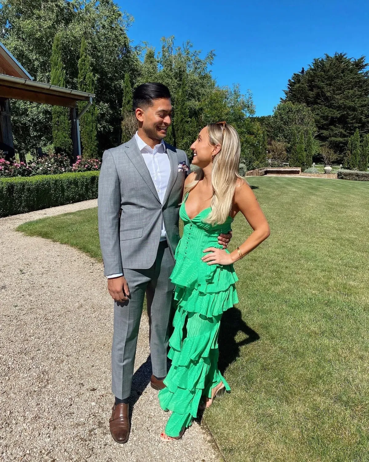 Barcelona Maxi Dress Emerald Green Size AU 6 - Image 5