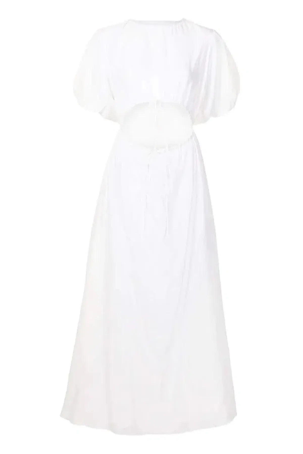 Sir the Label Franc Puff Sleeve Mini Dress in Chalk White Size 1 - Image 5