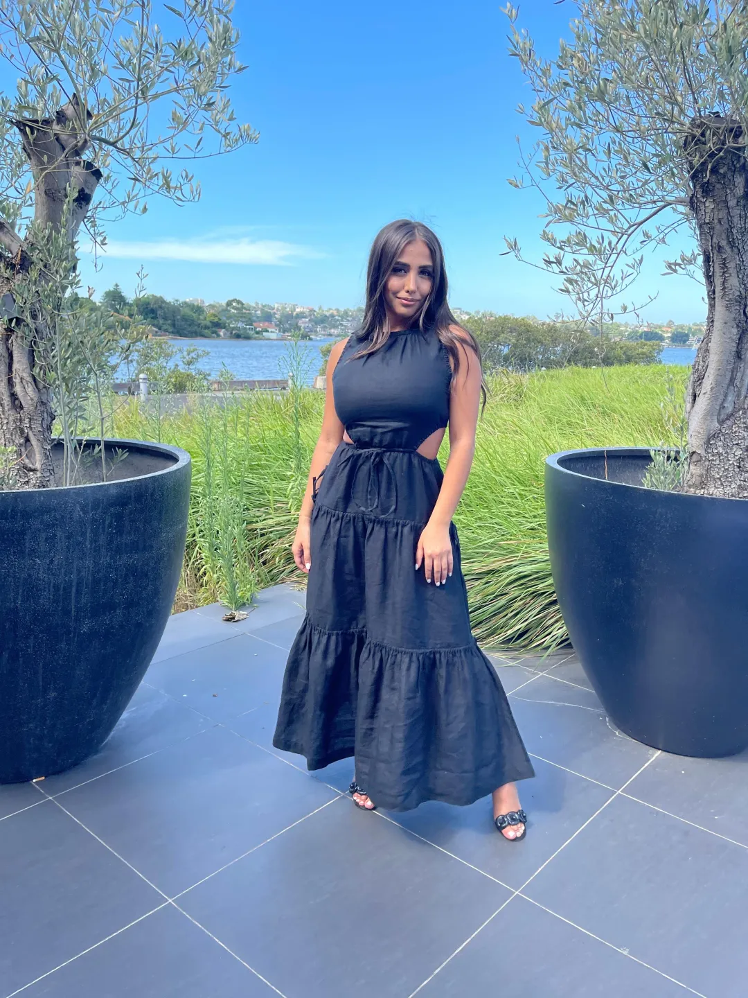 Bec & Bridge Henriette Maxi Dress Black Size 8 for rent on The Volte - main image