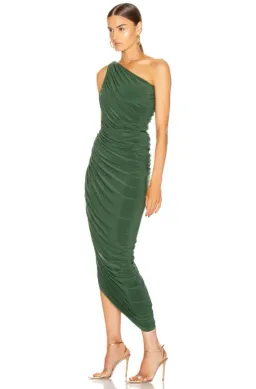 NORMA KAMALI Diana Gown in Forest Green for rent on The Volte - image 3