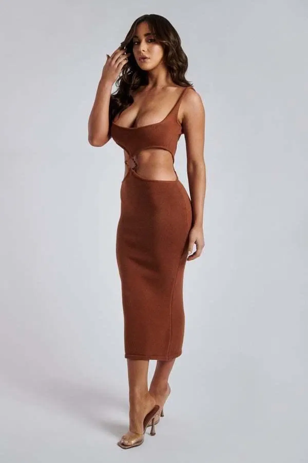 Yasmin Cut Out Knitted Dress - Image 2